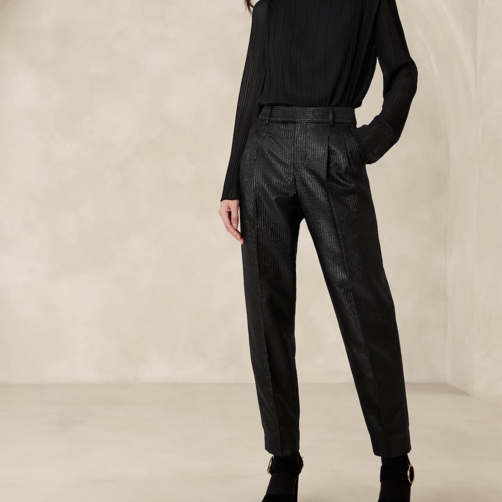 Banana Republic - LUCI SLIM LUREX PINSTRIPE PANT